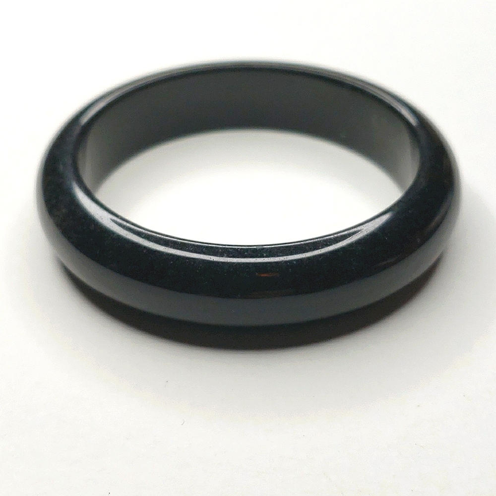 *Millard Gem Quality Obsidian Bangle Bracelet - image 1